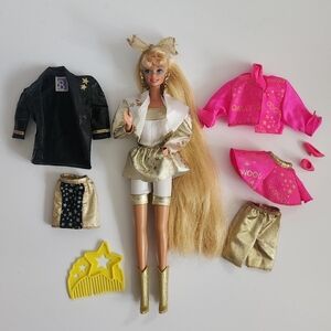 Vintage Hollywood Hair Barbie With Fashions